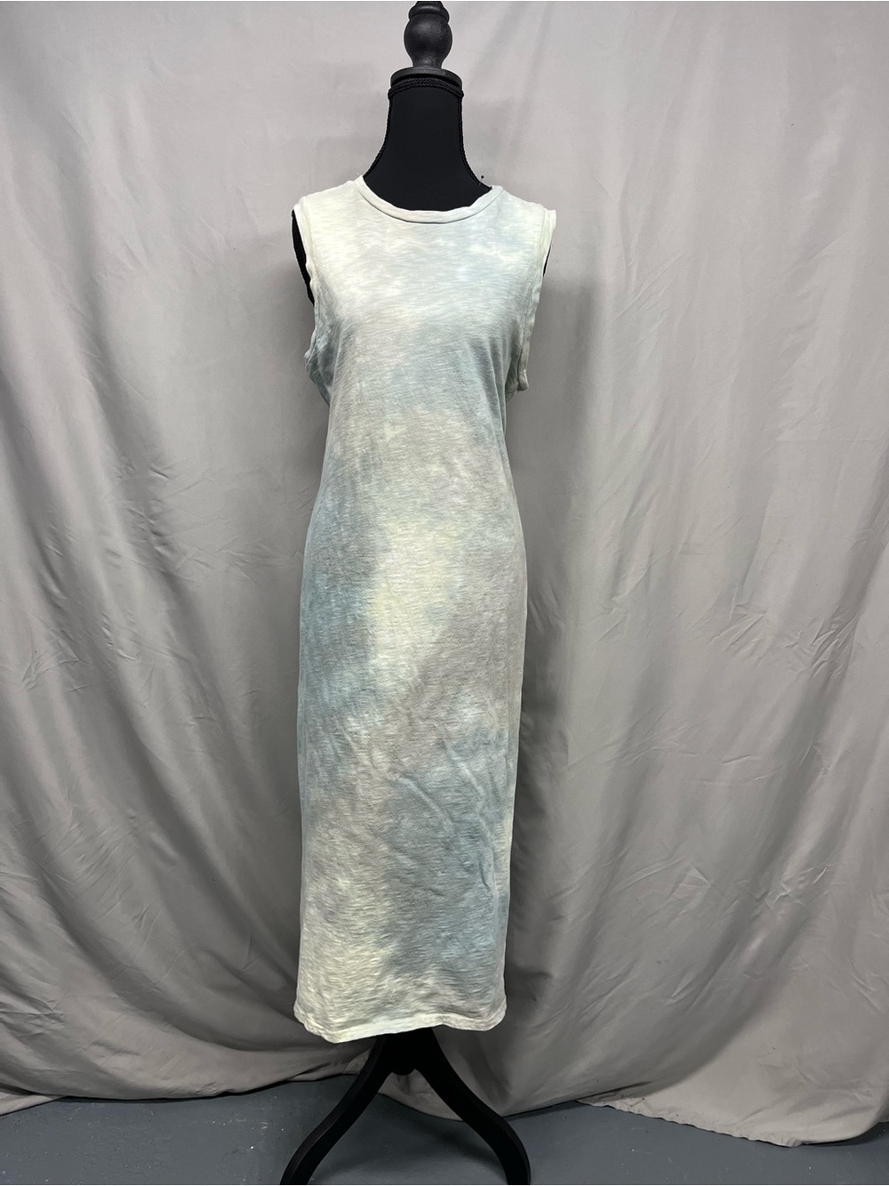 Universal Thread Sleeveless Maxi Dress Blues & Greens Tie-Dye
